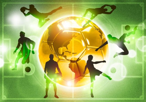 Fototapeta - Trening piłkarski