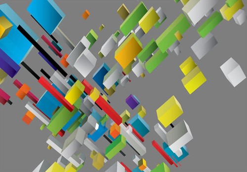 Fototapeta - Kolorowa układanka