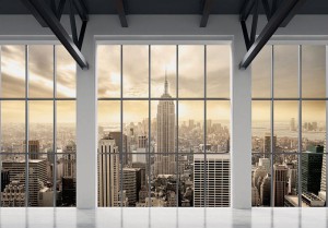 Fototapeta - Chmury nad Nowym Jorkiem