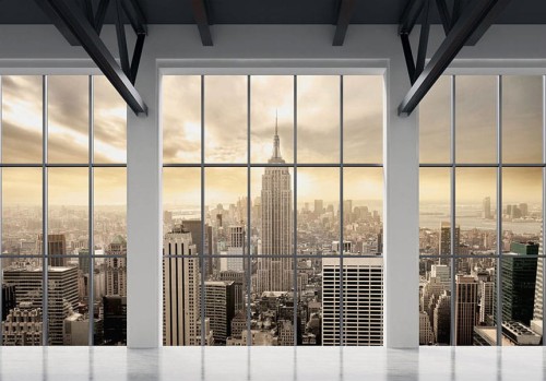 Fototapeta - Chmury nad Nowym Jorkiem