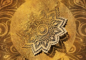 Fototapeta - Złota iluminacja