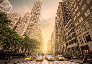 Fototapeta - New York - yellow taxis