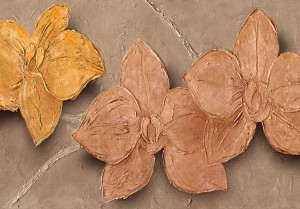 Fototapeta - Malowane storczyki