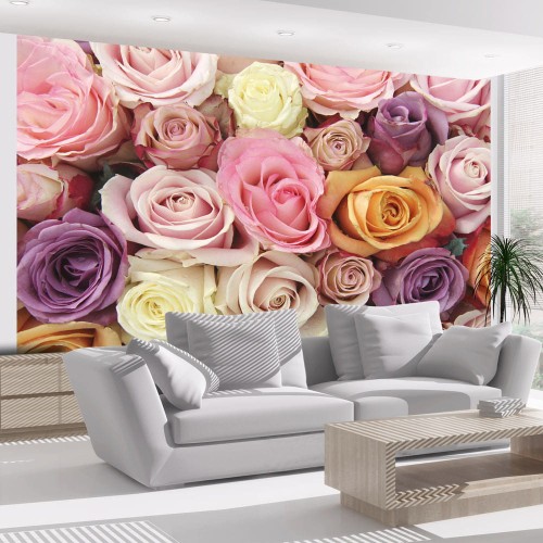 Fototapeta - Pastelowe róże