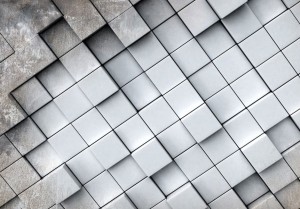 Fototapeta - Szare tło 3D