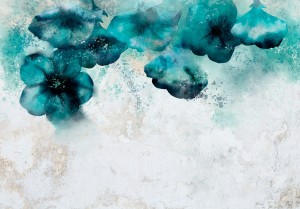 Fototapeta - Błękitne maki