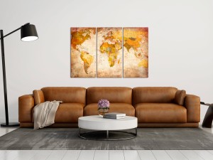 Obraz na korku - Antyczne podróże [Mapa korkowa]