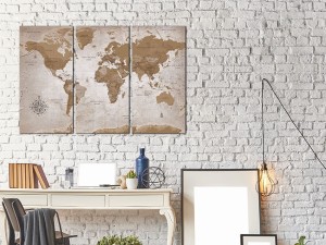 Obraz - Mapa vintage: Orientalne podróże