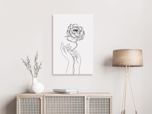 Obraz - Delikatny kwiat (1-częściowy) pionowy