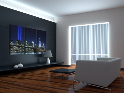 Obraz - Niebieskie światła Nowego Jorku