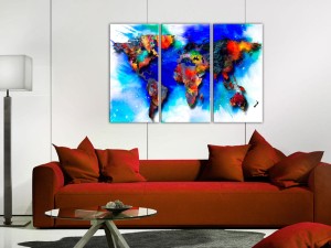 Obraz - Tęczowa mapa