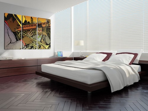 Obraz - Muzyk jazzowy