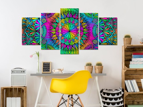 Obraz - Mandala: Pawie oczka