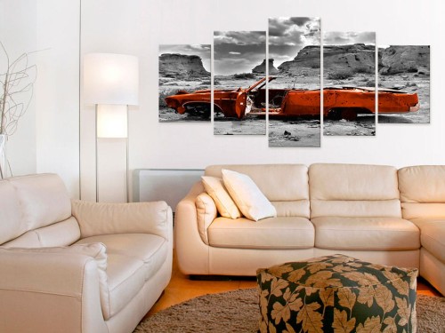 Obraz - Pomarańczowe auto