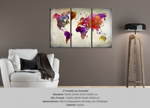 Obraz na korku - Mozaika kolorów [Mapa korkowa]