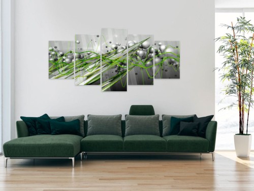 Obraz na szkle akrylowym - Zielony rytm