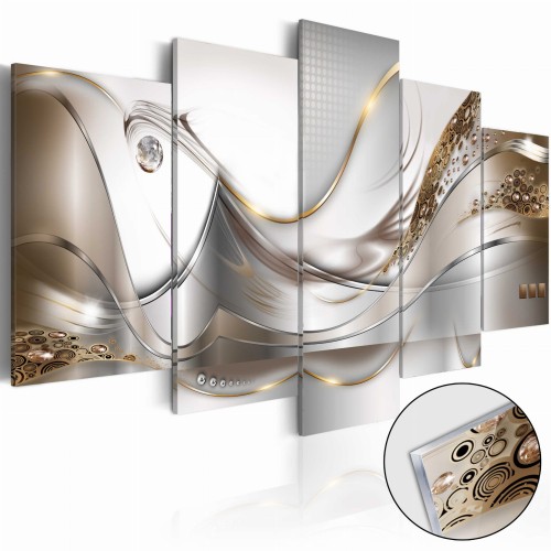 Obraz na szkle akrylowym - Złoty lot