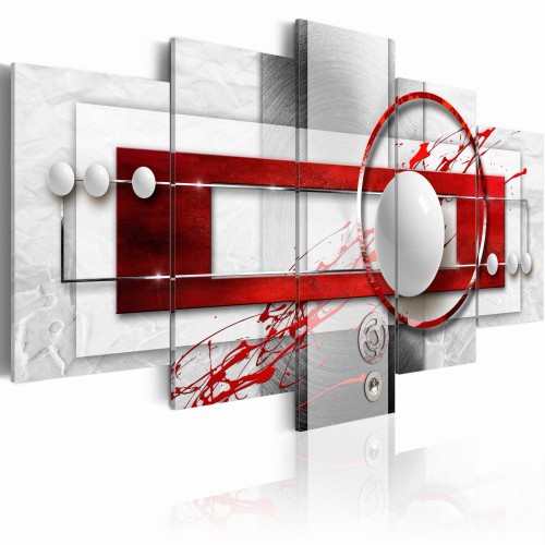 Obraz na szkle akrylowym - Karmazynowa energia