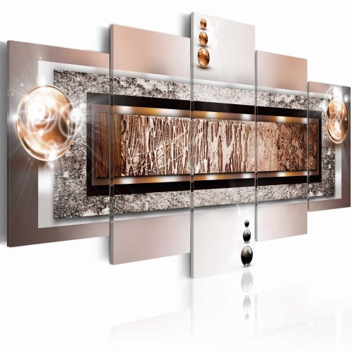 Obraz na szkle akrylowym - Cynamonowa skała