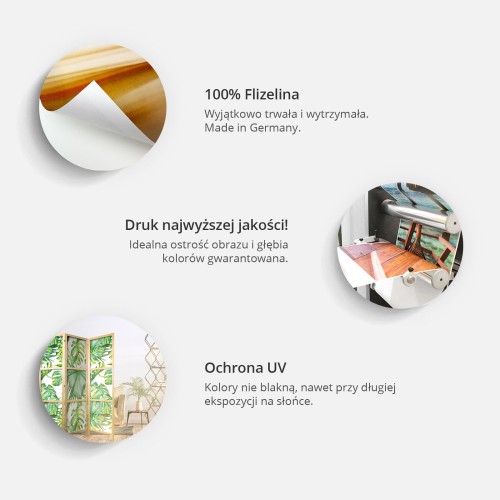 Parawan japoński - Styl japoński: Chryzantemy II