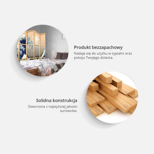 Parawan japoński - Wielka fala w Kanagawie I