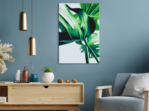 Obraz do samodzielnego malowania - Monstera Adansona