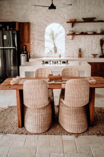 Fotel rattanowy do jadalni VIVARA