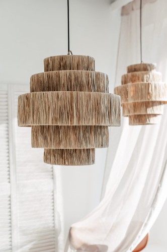 Lampa wisząca boho AZURA L