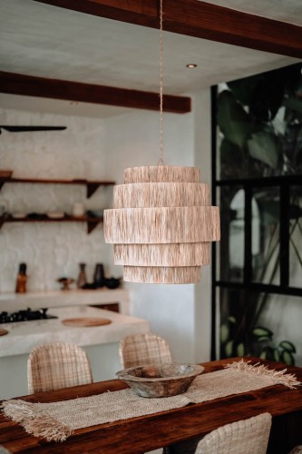 Lampa wisząca boho AZURA L