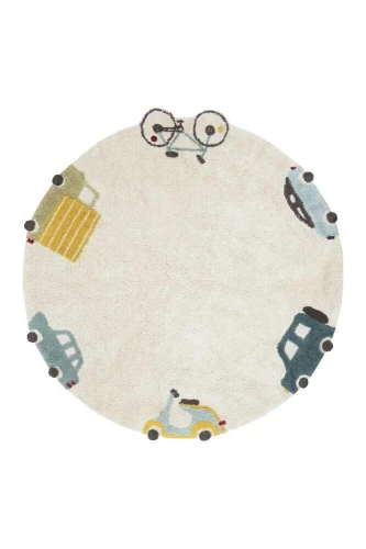 Dywan do prania w pralce pojazdy Eco-City 140 cm Lorena Canals
