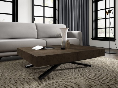 Ławostół rozkładany regulowany SANNA X Dark Grey Chicago Concrete