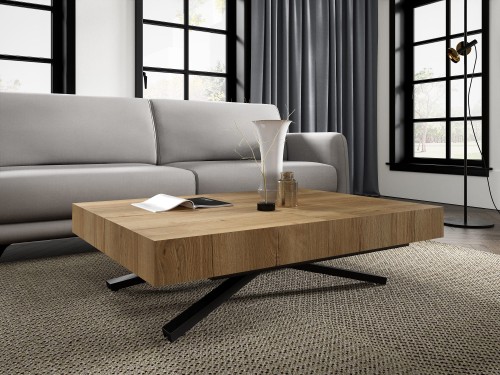 Ławostół rozkładany 120-200 cm regulowany SANNA X Natural Halifax Oak