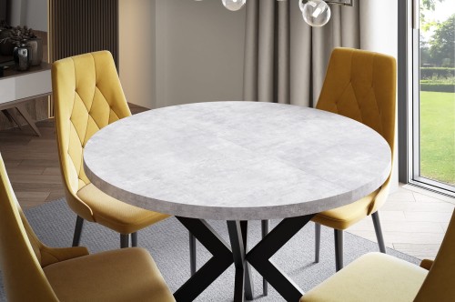 Stół loftowy rozkładany BROON okrągły ballato