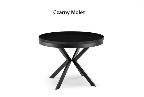 Stół loftowy czarny rozkładany BROON