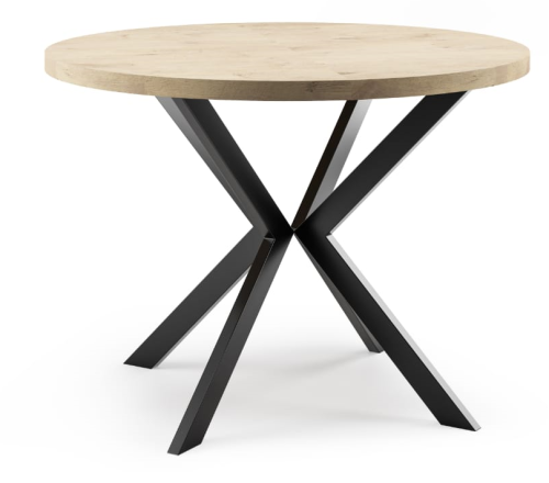 Stół loftowy rozkładany BROON okrągły 100 cm