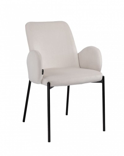 Krzesło tapicerowane nowoczesne Gardenia velvet jasny beż