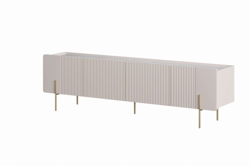 Szafka RTV 200 cm ryflowana Malaga