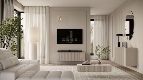 Meble do salonu kaszmirowe MALAGA