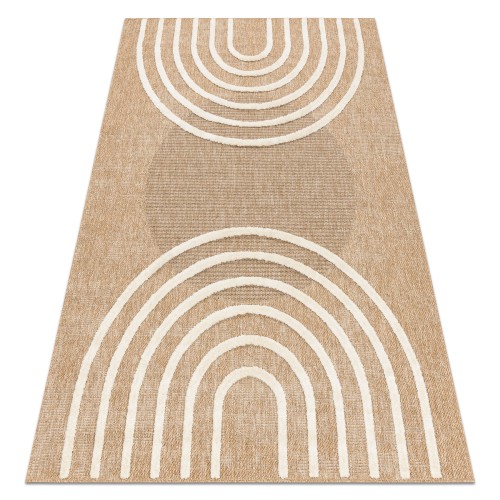 Dywan beżowy boho SPARK 0688A geometryczny strukturalny