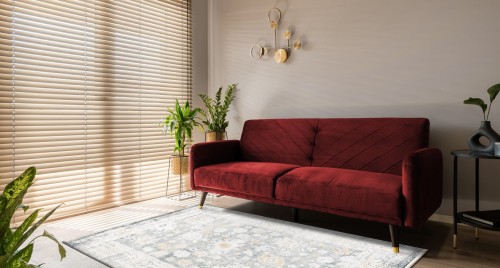 Dywan vintage ornament szary jasny ramka DISTIN 0835A