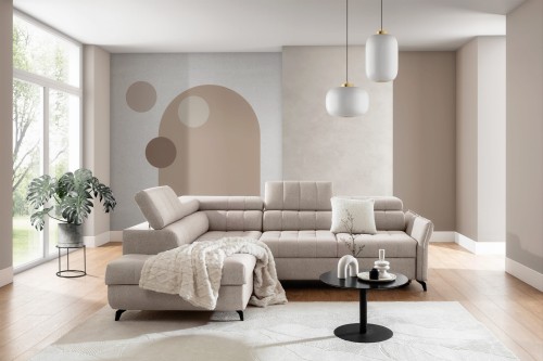 Narożnik rozkładany beżowy Esma L Perfect Harmony 07