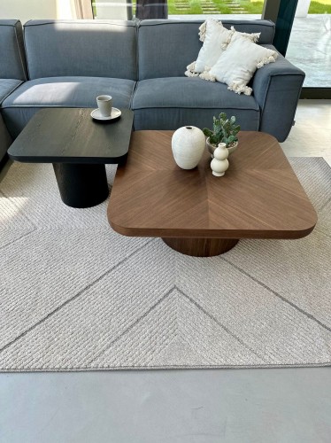 Zestaw stolików kawowych drewnianych FABIO