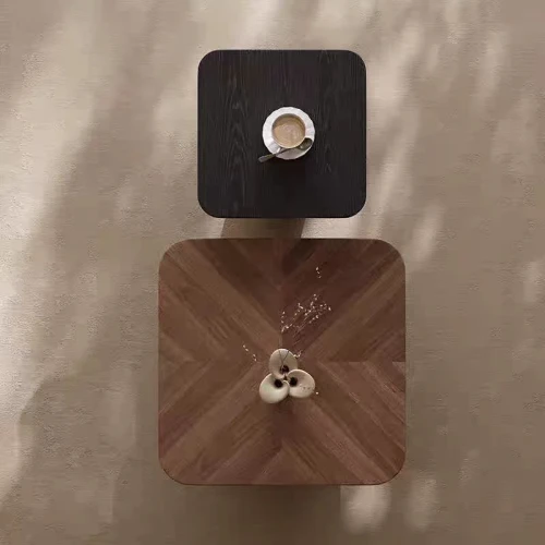 Drewniany stolik kawowy Fabio czarny