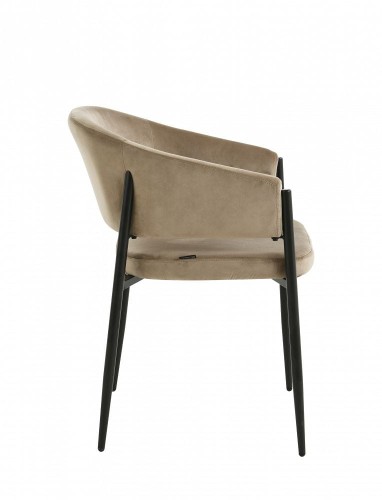 Krzesło do jadalni beżowe velvet SANNA