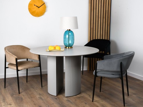 Krzesła do jadalni welurowe SANNA