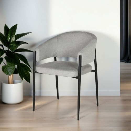 Szare krzesło do jadalni SANNA