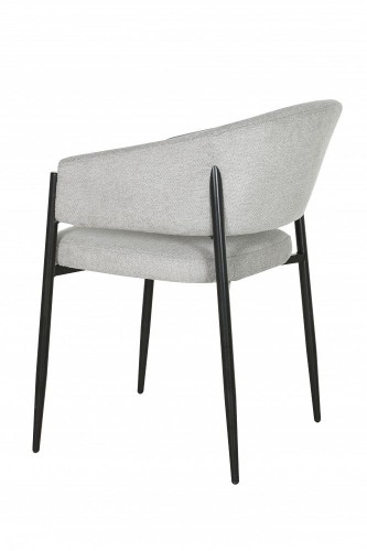 Krzesło tapicerowane szare sanna