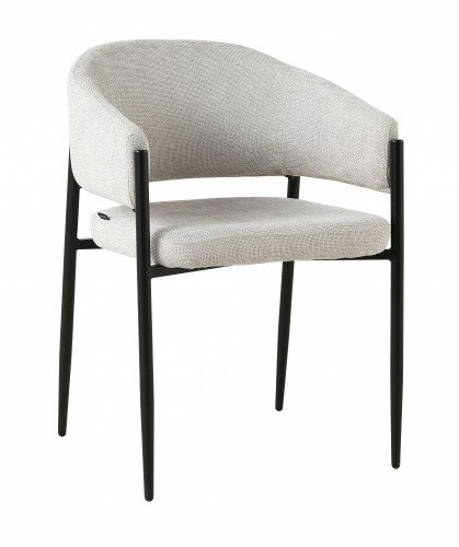 Krzesło tapicerowane jasno szare SANNA