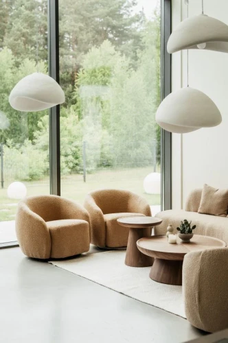 Stoliki okrągłe kawowe Drewniane Fusja