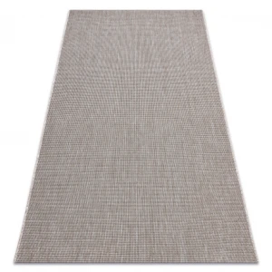 DYWAN SZNURKOWY SIZAL FLOORLUX 20580 gładki, jednolity, jednokolorowy - srebrny / czarny